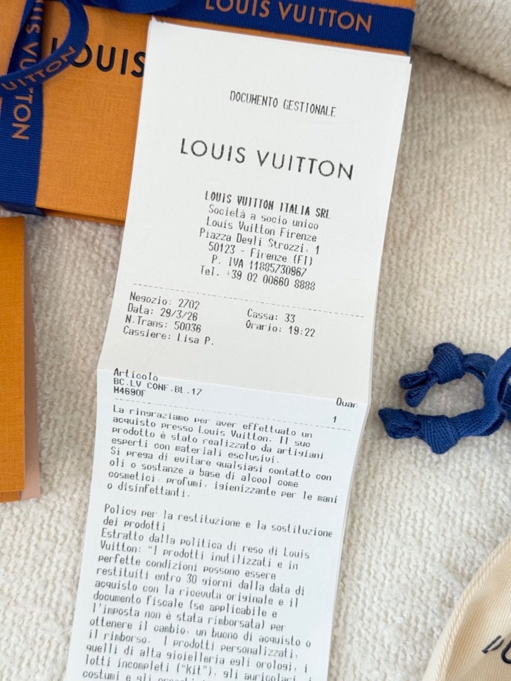 ✨NEW✨Louis Vuitton 2026 Monogram LV Confidential Bracelet 17 cm - Light Blue - Picture 10 of 11